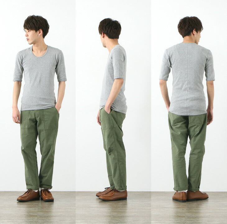 RE MADE IN TOKYO JAPAN / U-Neck Perfect Inner Half Sleeve T-shirt