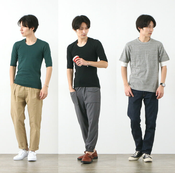 RE MADE IN TOKYO JAPAN / U-Neck Perfect Inner Half Sleeve T-shirt