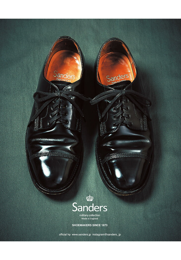 SANDERS / #1128 Zapatos derby militares Modelo Japón Limitado
