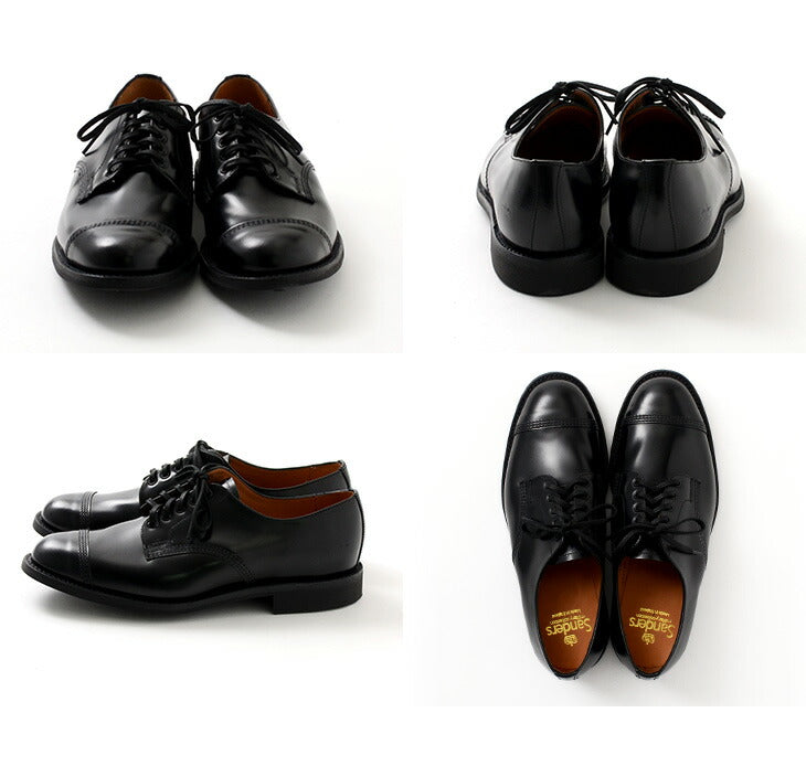 SANDERS / #1128 Zapatos derby militares Modelo Japón Limitado