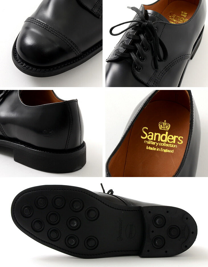 SANDERS / #1128 Zapatos derby militares Modelo Japón Limitado