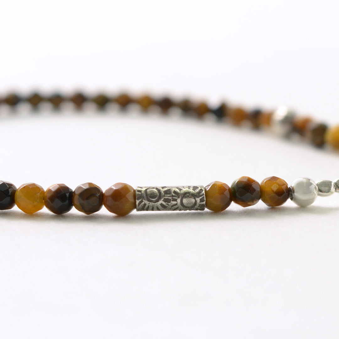 PHADUA / Tiger Eye Beaded Anklet