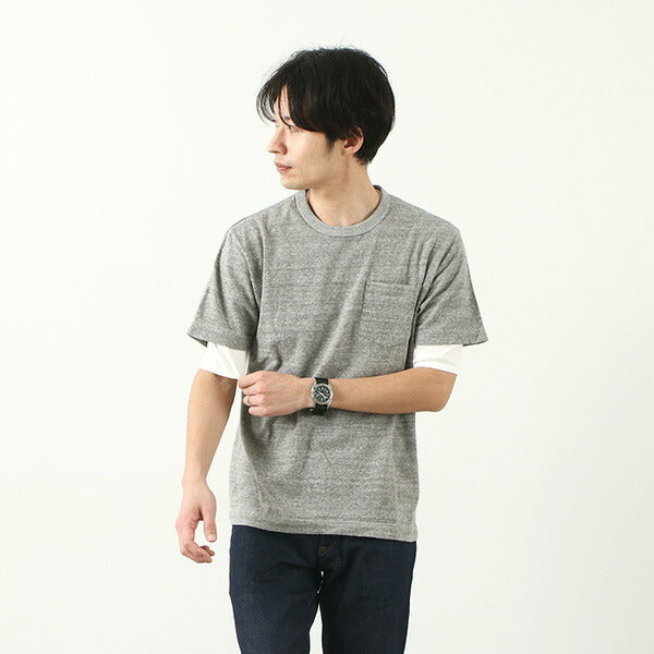 BARNS / BR-1100 Loopwheel Jersey Manga Corta Cuello redondo