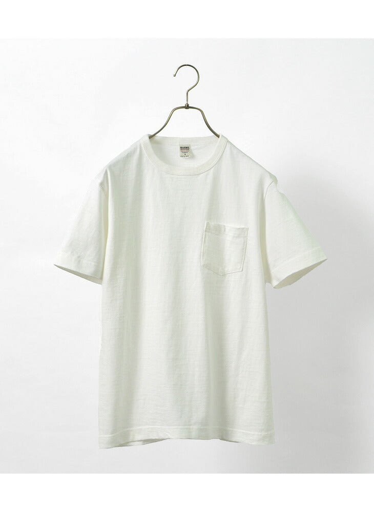 BARNS / BR-1100 Loopwheel Jersey Manga Corta Cuello redondo