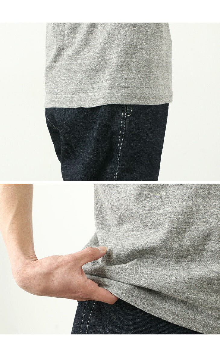 BARNS / BR-1100 Loopwheel Jersey Manga Corta Cuello redondo