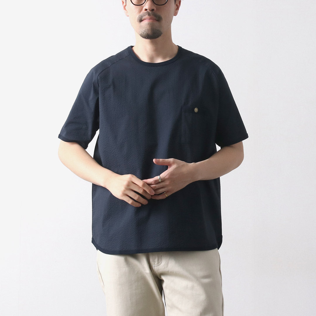 RE MADE IN TOKYO JAPAN / 릴랙스 시어서커 ​​티셔츠