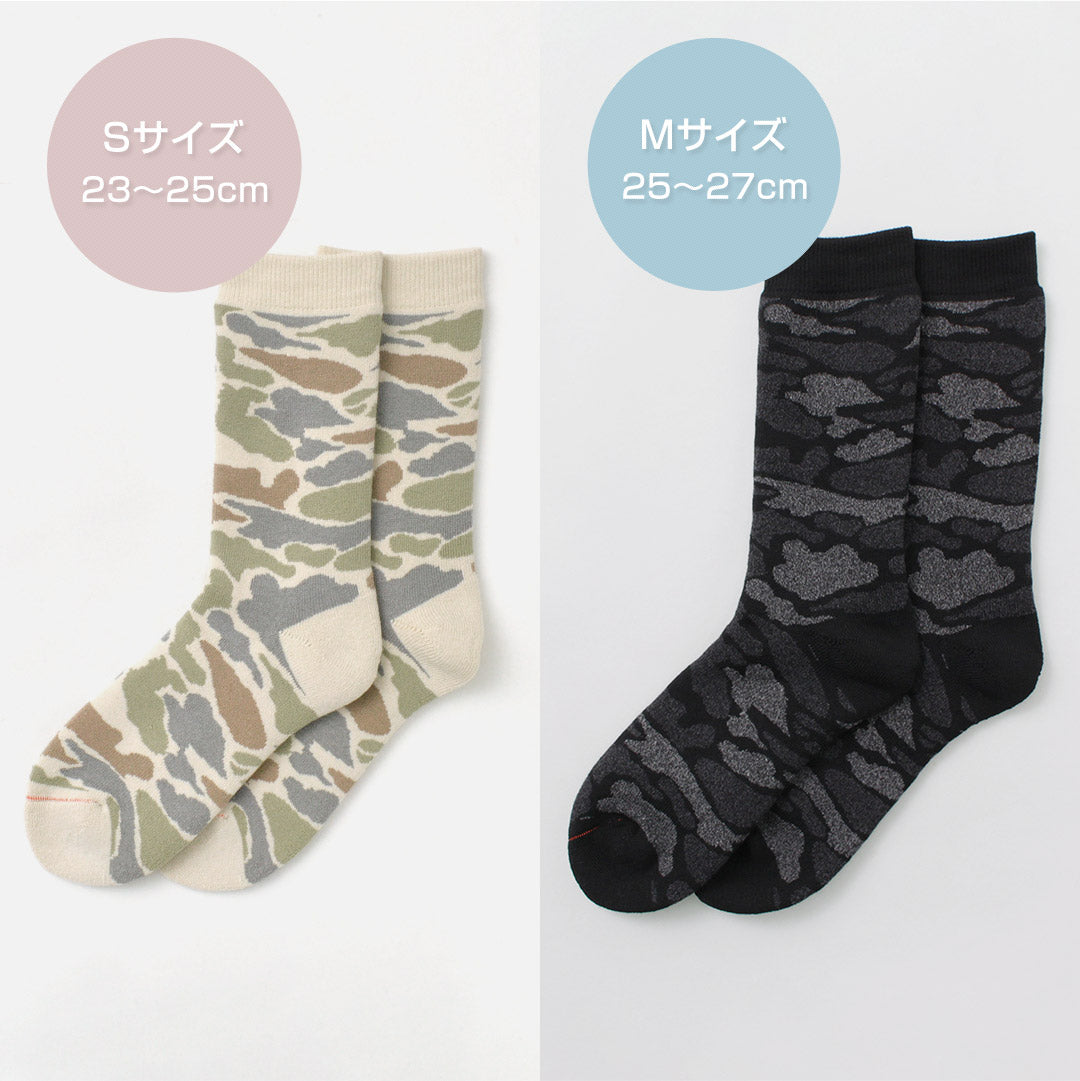 ROTOTO / R1339 Chaussettes Pile Camo Crew