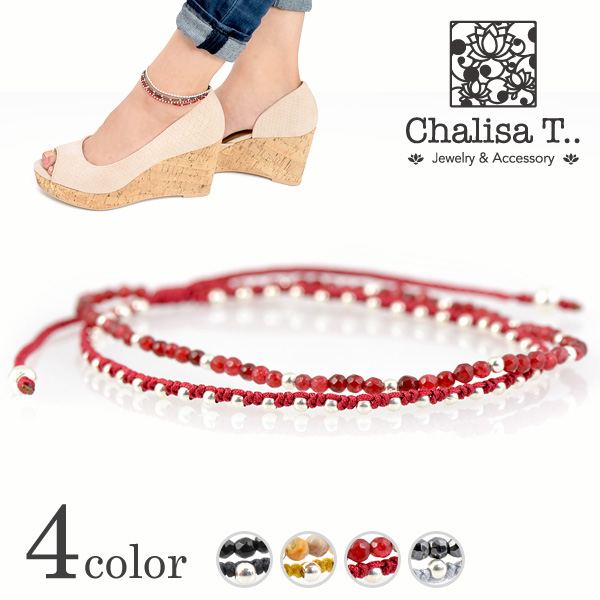 Chalisa t .. / 돌이 많은 코드를 가진 돌은 구슬 anklet