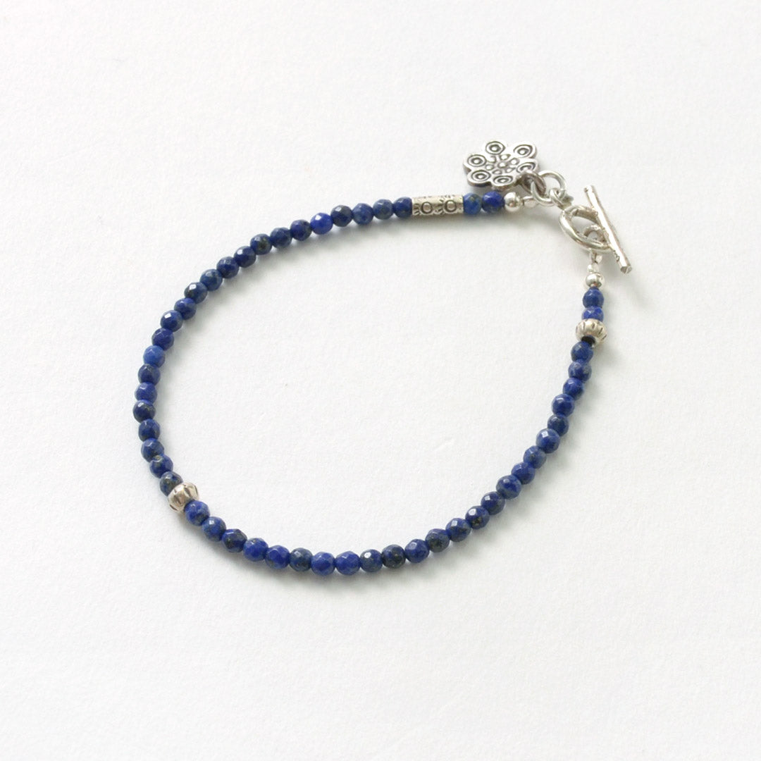 PHADUA / Lapis (3mm) Cut Bead Bracelet