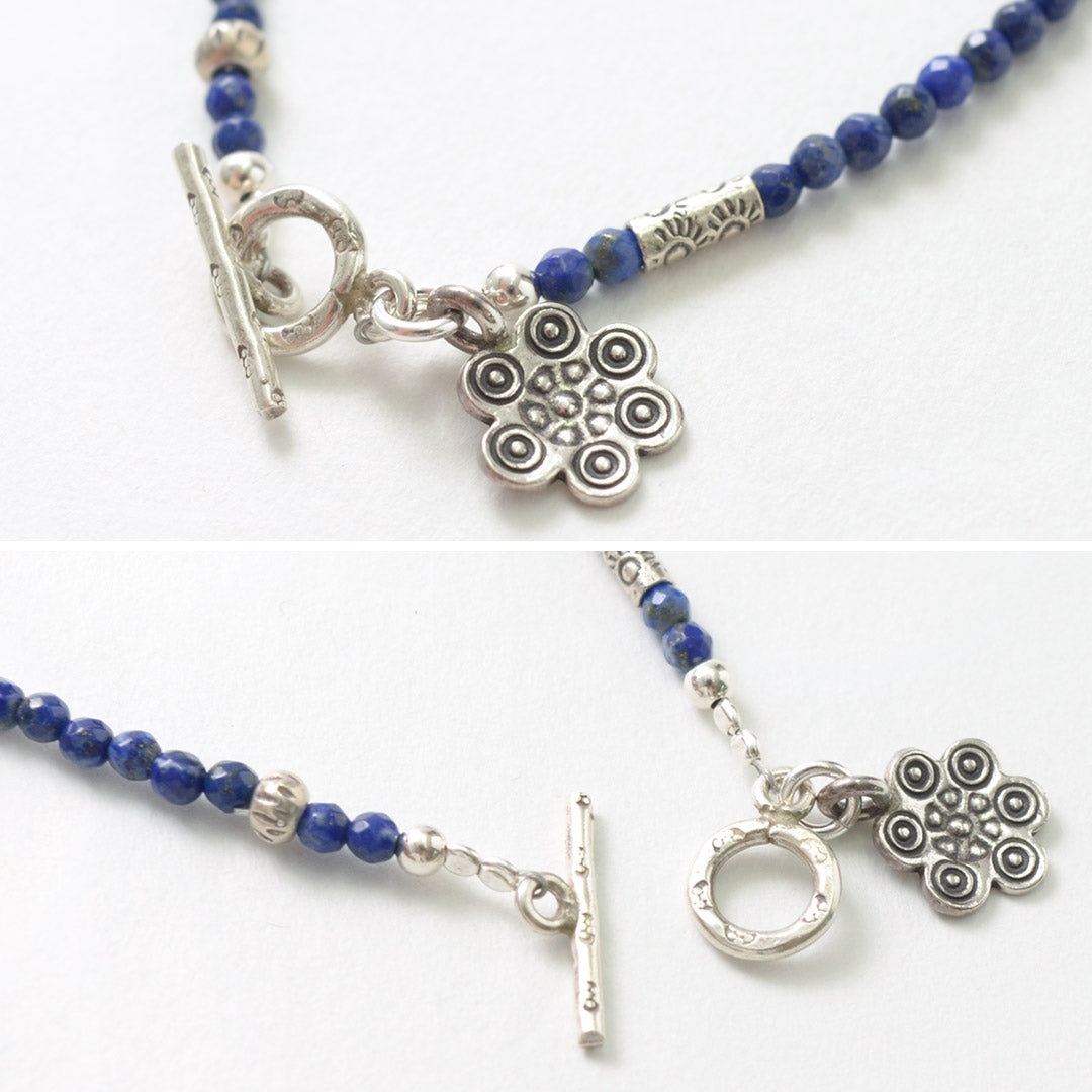 PHADUA / Lapis (3mm) Cut Bead Bracelet