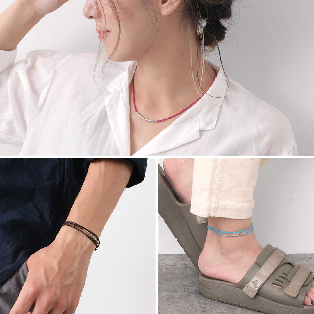 phaduA / Wax Cord & Karen Silver Tube 3-Way Accessory