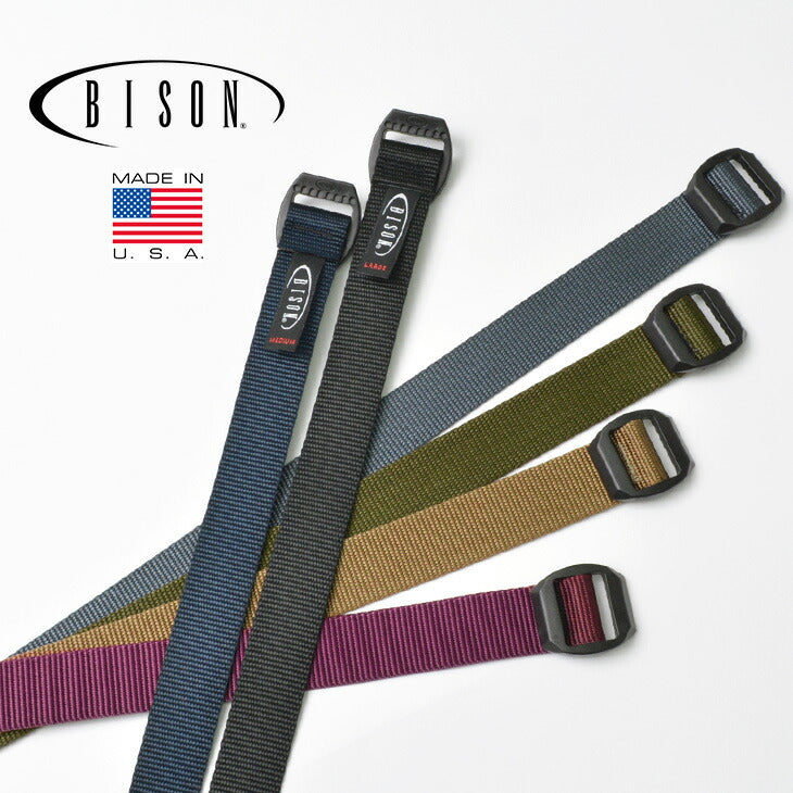 BISON DESIGNS / Webbing Belt 30mm Plain Nylon Belt