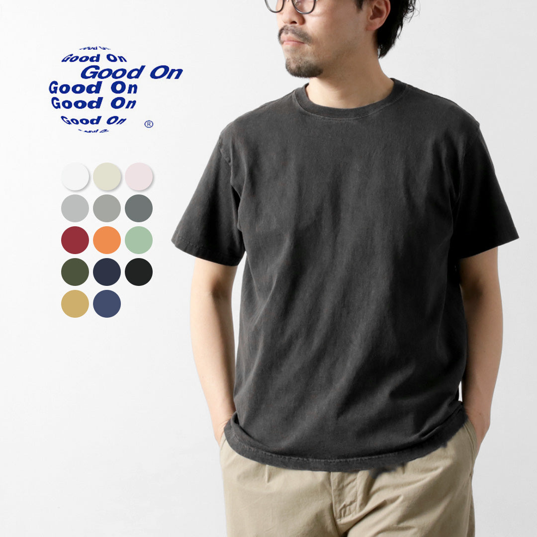 BUENA Camiseta de cuello de la tripulación de manga corta / manga corta