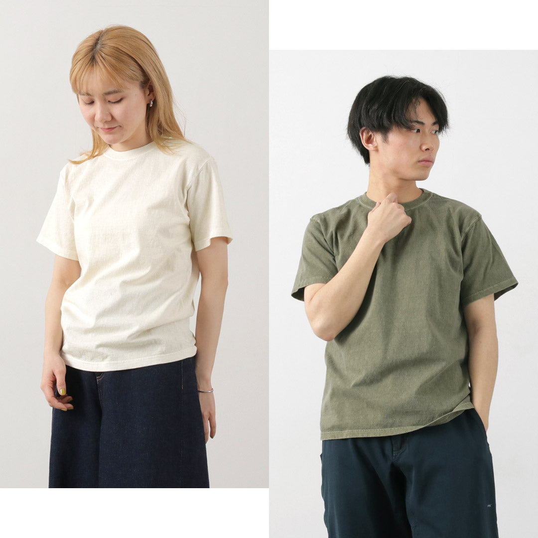 BUENA Camiseta de cuello de la tripulación de manga corta / manga corta