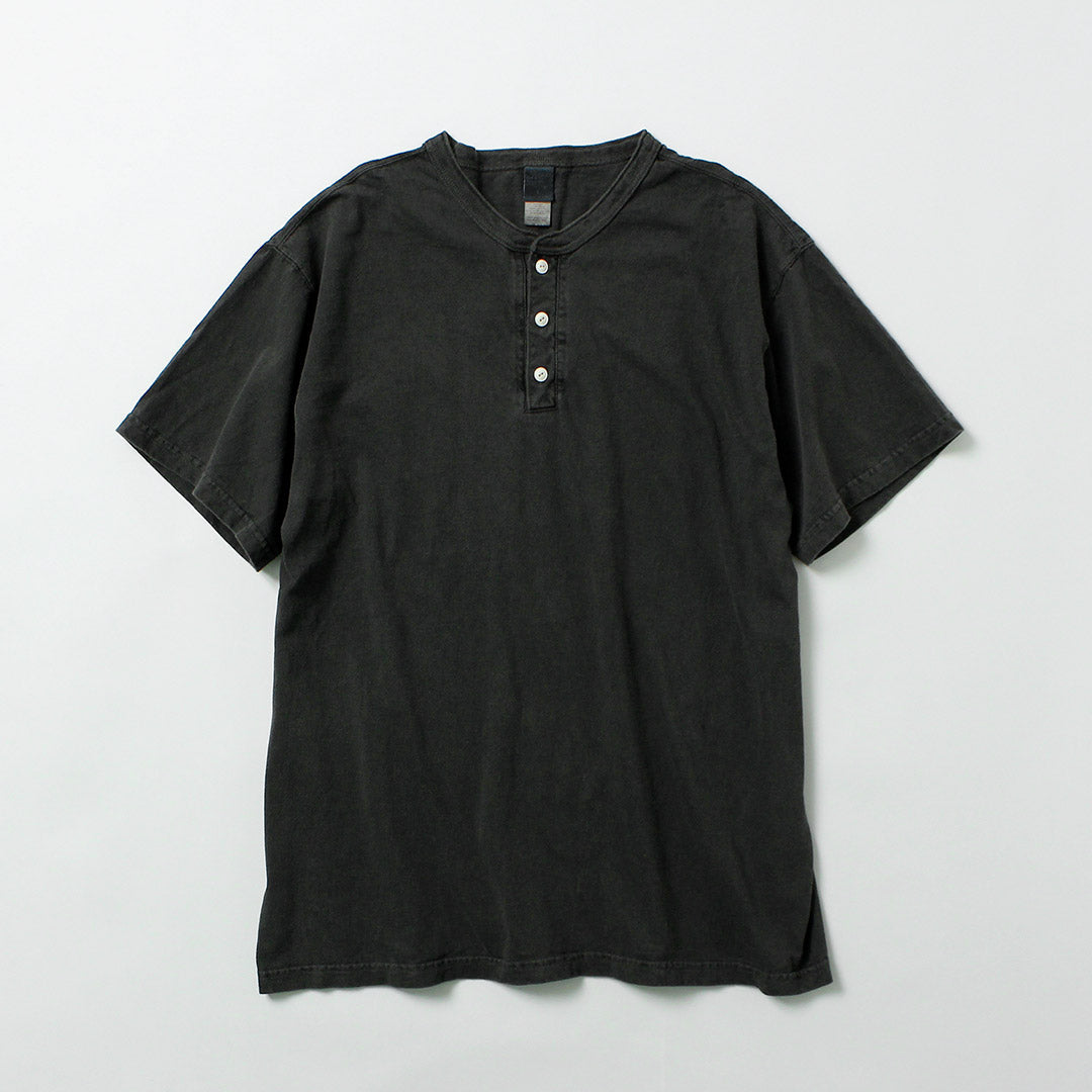 GOOD ON / Short-Sleeve Henley Neck T-Shirt