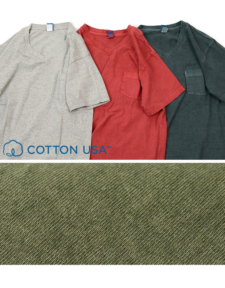 GOOD ON / GOST1408 Short Sleeve V-neck Pocket T-shirt