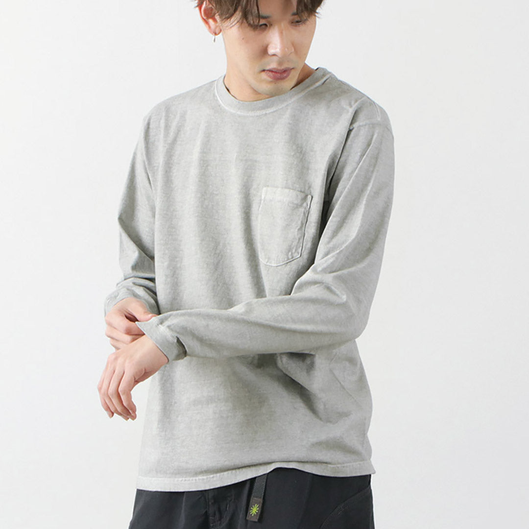 GOOD ON / Long Sleeve Pocket Crew Neck T-Shirt