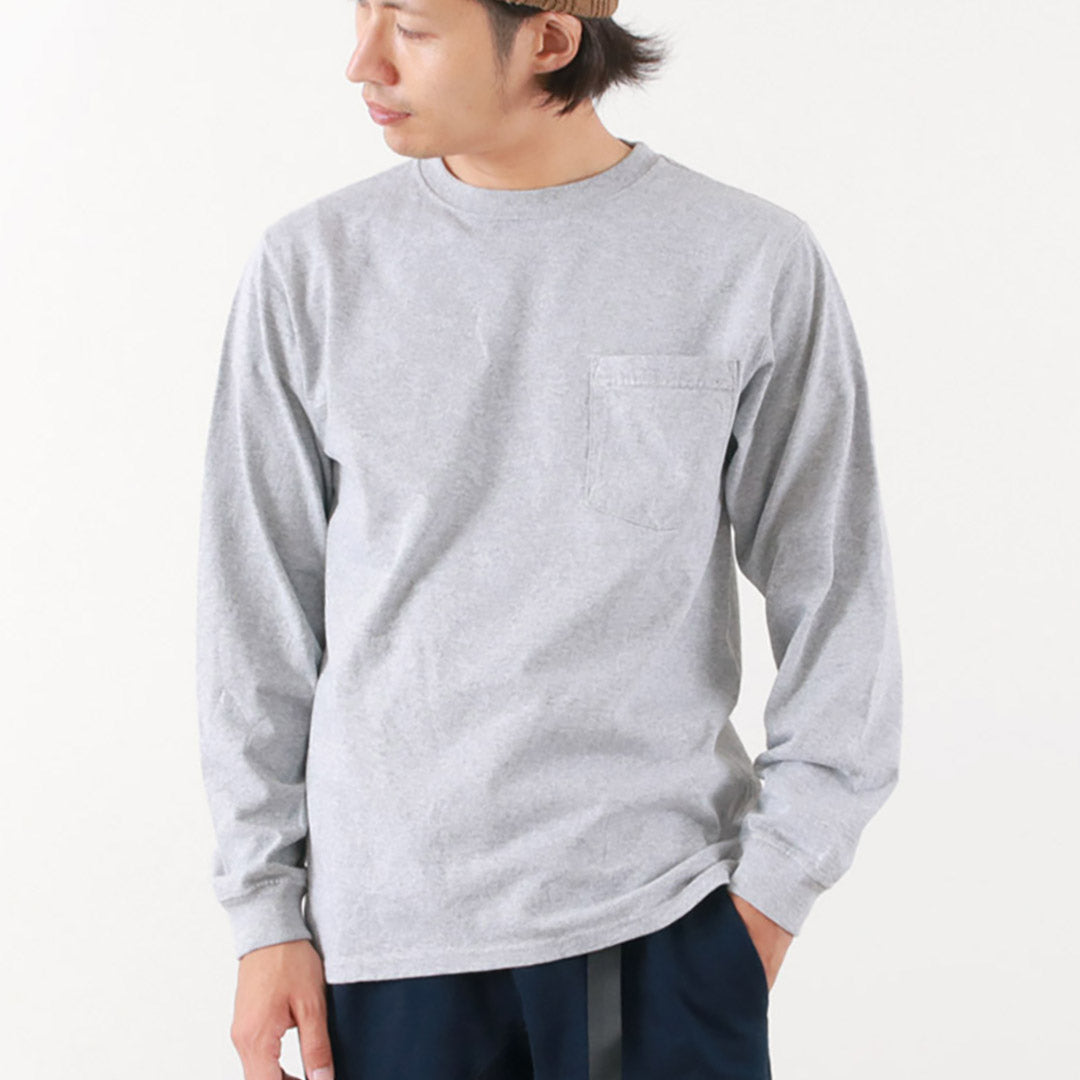 GOOD ON / Long Sleeve Pocket Crew Neck T-Shirt
