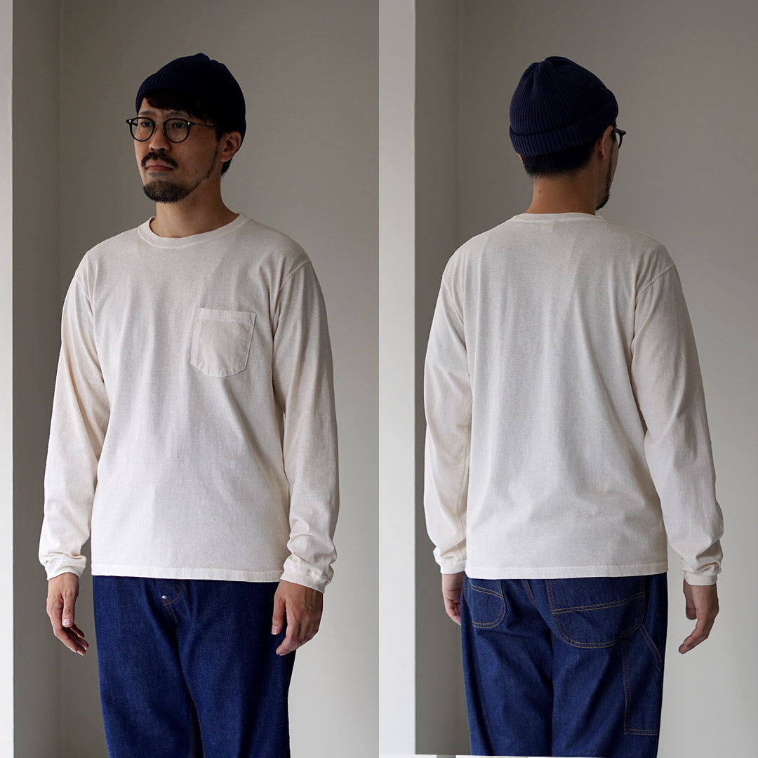 GOOD ON / 긴팔 포켓 크루넥 티셔츠