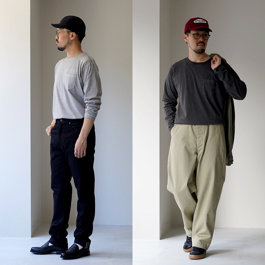 GOOD ON / 긴팔 포켓 크루넥 티셔츠