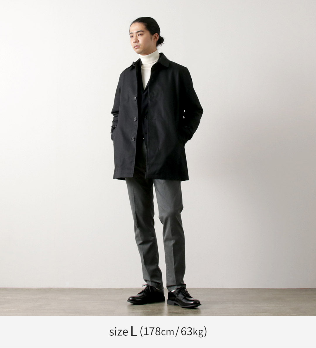 ROCOCO / Manteau Balmacaan court haute densité