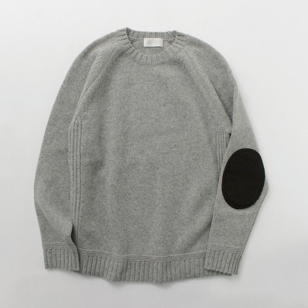 SOGLIA / Landnoah Pull col rond en laine britannique