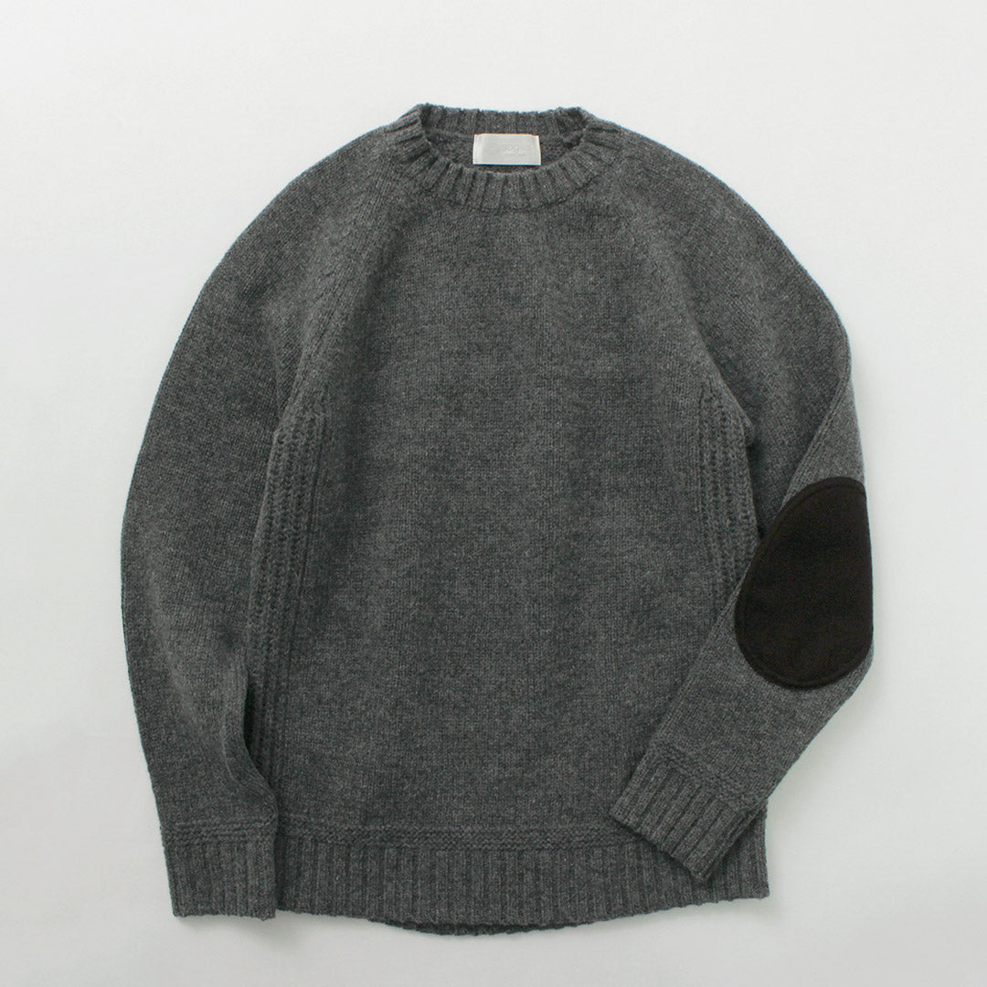 SOGLIA / Landnoah Pull col rond en laine britannique