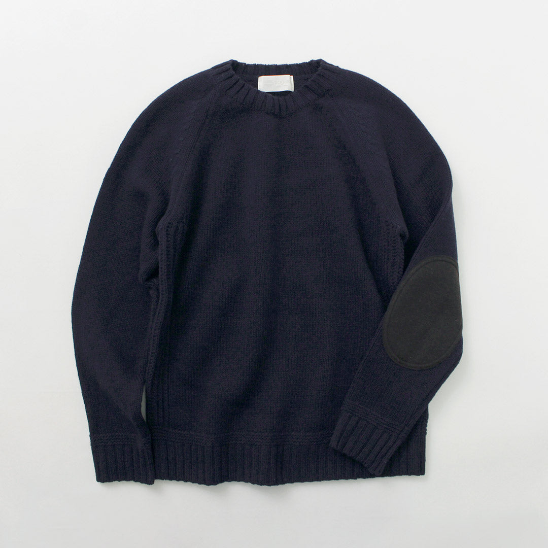 SOGLIA / Landnoah Pull col rond en laine britannique