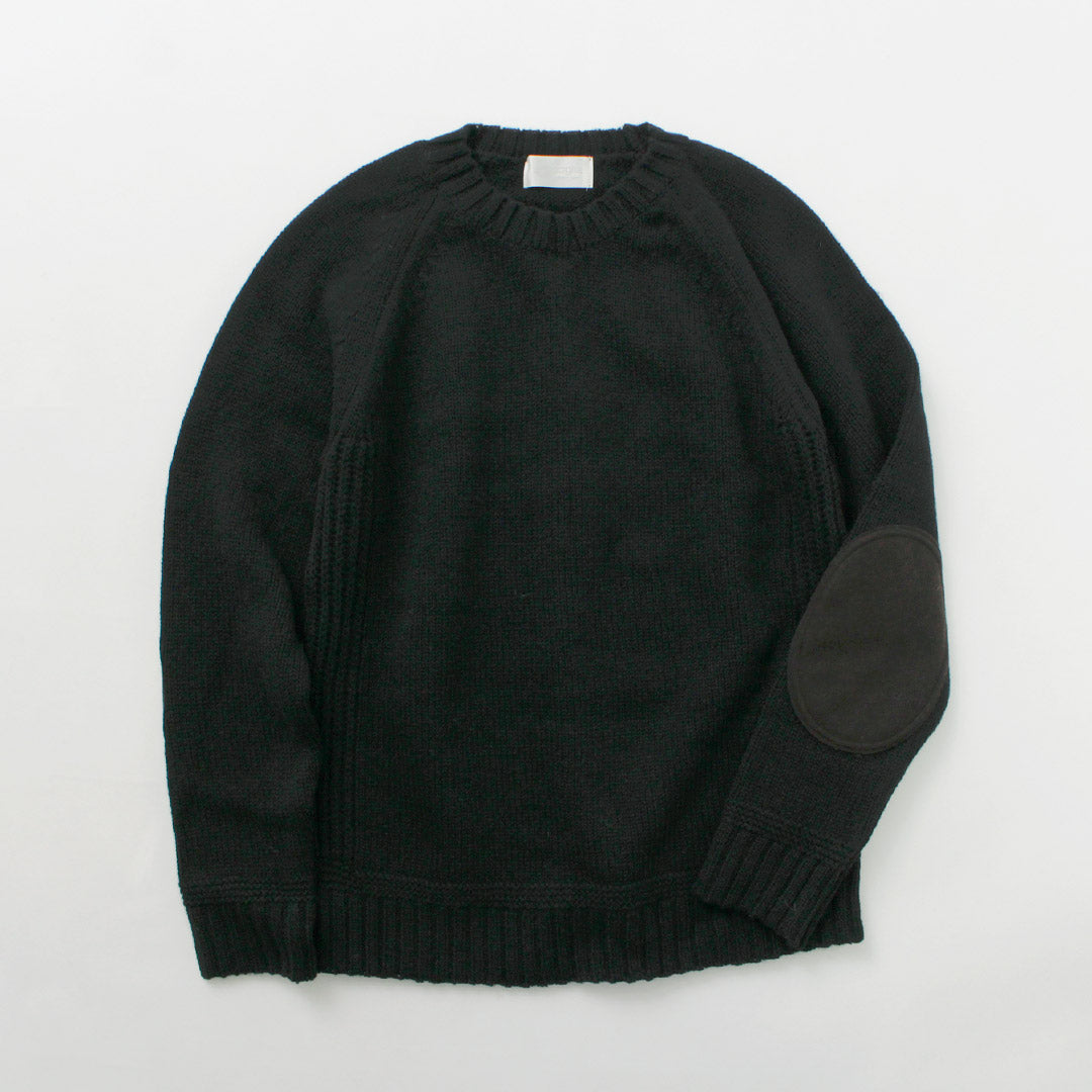 SOGLIA / Landnoah Pull col rond en laine britannique