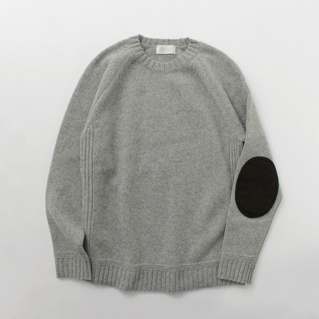 SOGLIA / Landnoah Pull col rond en laine britannique