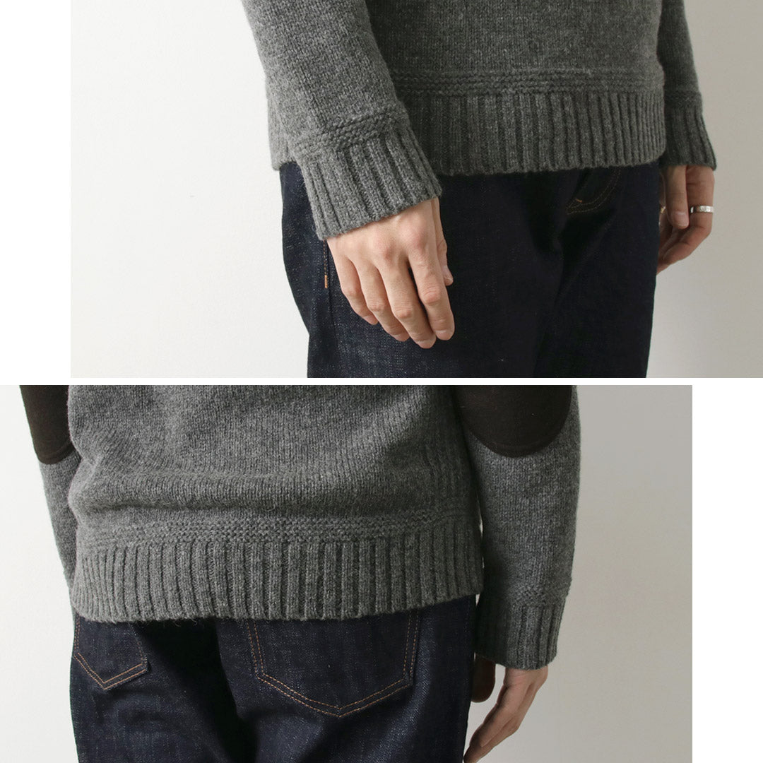 SOGLIA / Landnoah Pull col rond en laine britannique