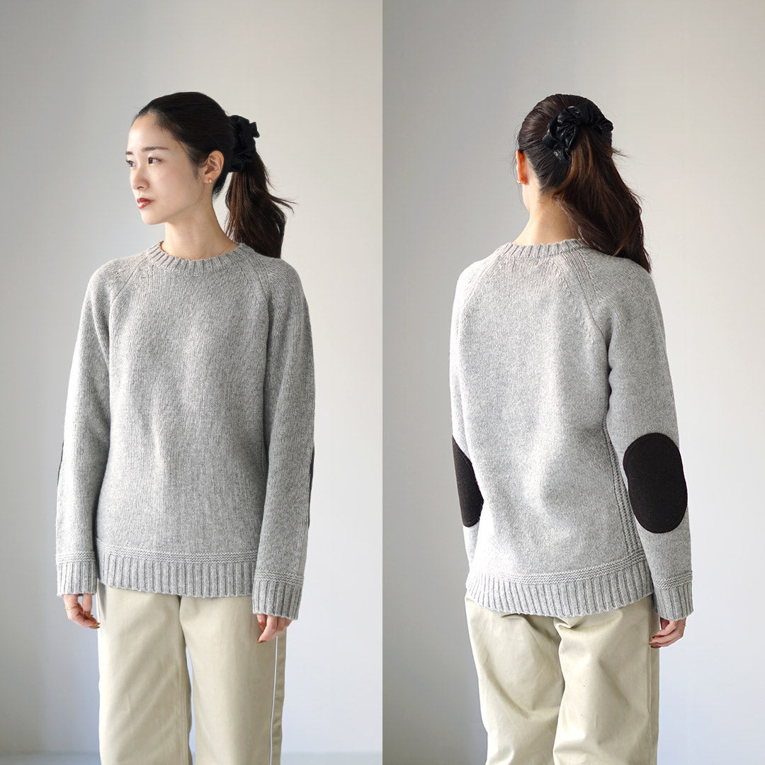 SOGLIA / Landnoah Pull col rond en laine britannique