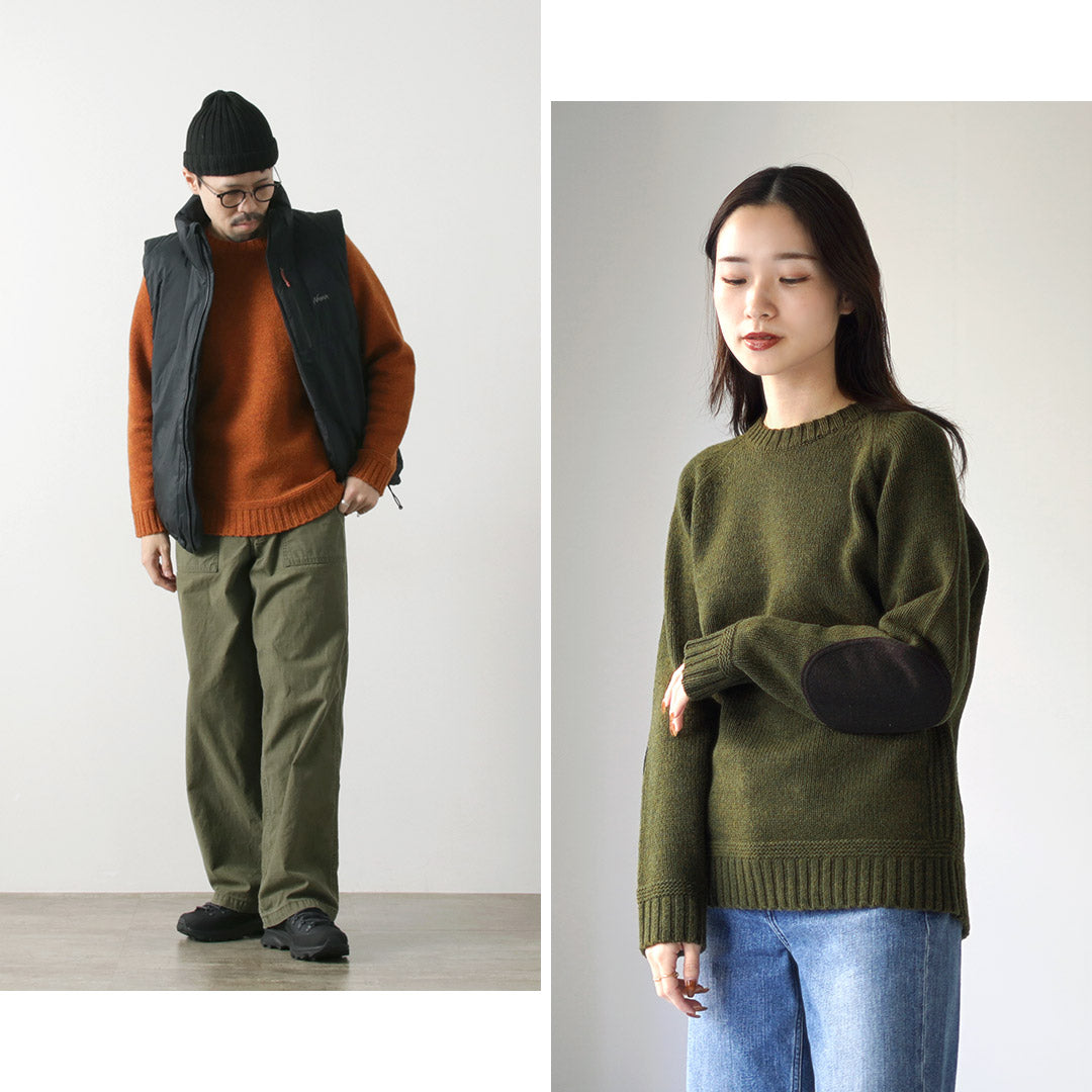 SOGLIA / Landnoah Pull col rond en laine britannique