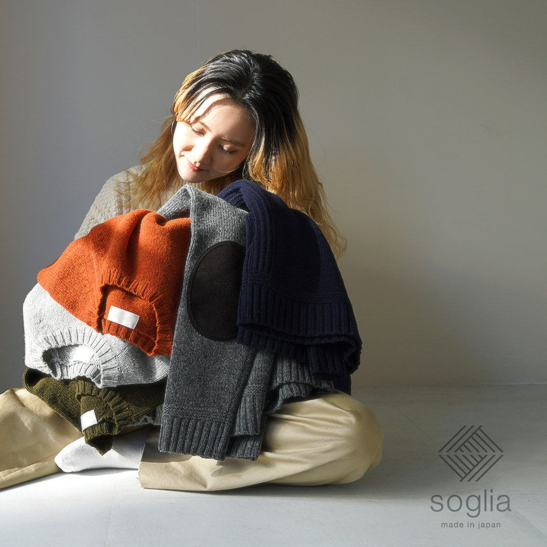 SOGLIA / Landnoah Pull col rond en laine britannique