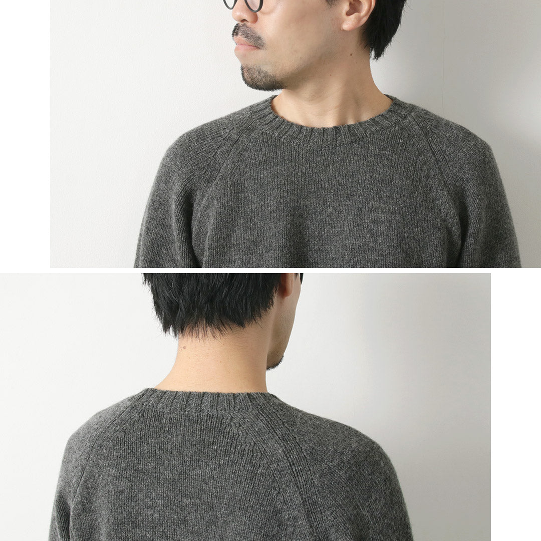 SOGLIA / Landnoah Pull col rond en laine britannique