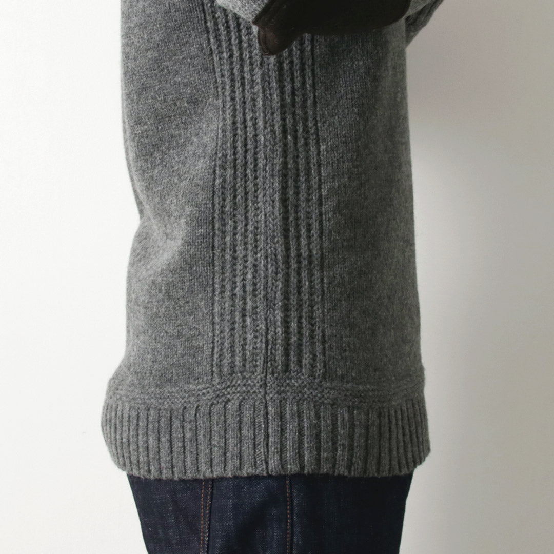 SOGLIA / Landnoah Pull col rond en laine britannique