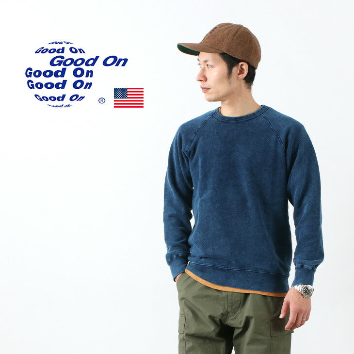 Good On / Gobw101 es sudadera Indigo Raglan Crew