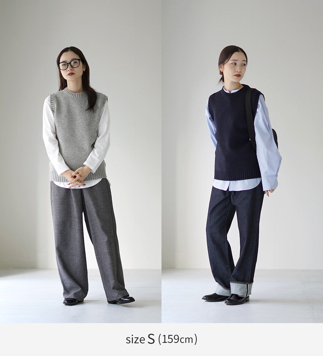 SOGLIA / Landnoah 브리티시 울 크루넥 니트 조끼