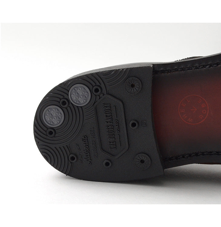 WHEELROBE / Chaussures en cuir à bout Moc avec coutures épaisses