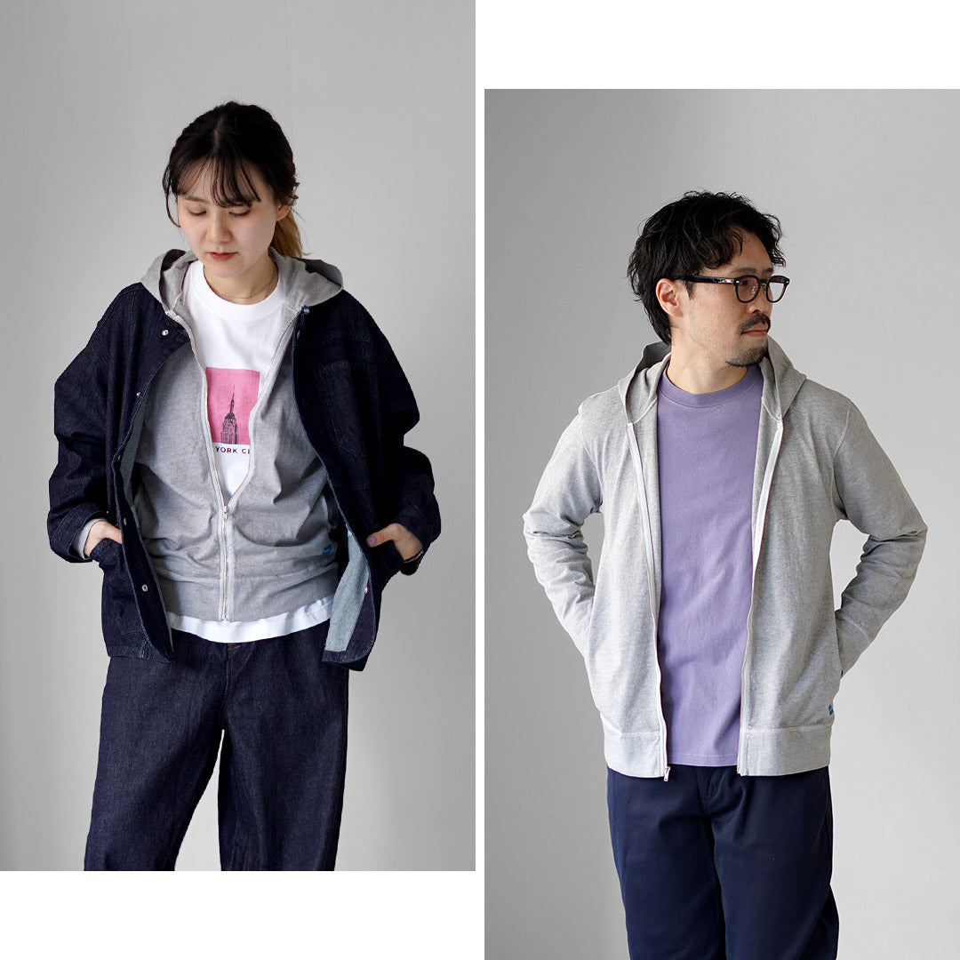 GOOD ON / Pigment Dye Zip Tee Parka