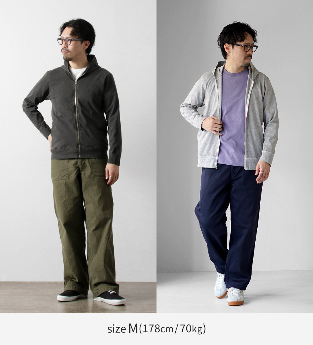 GOOD ON / Pigment Dye Zip Tee Parka