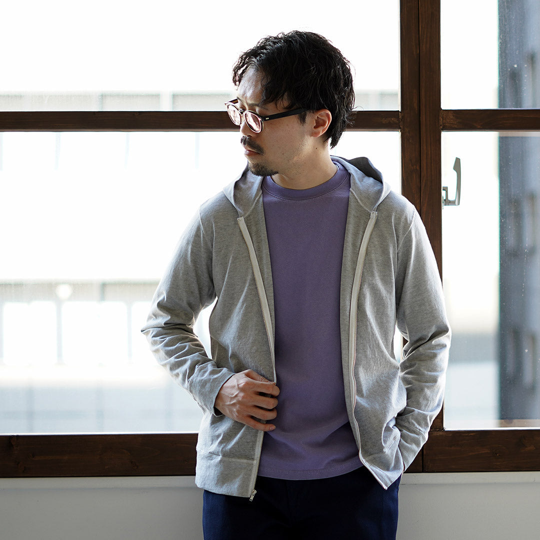 GOOD ON / Pigment Dye Zip Tee Parka
