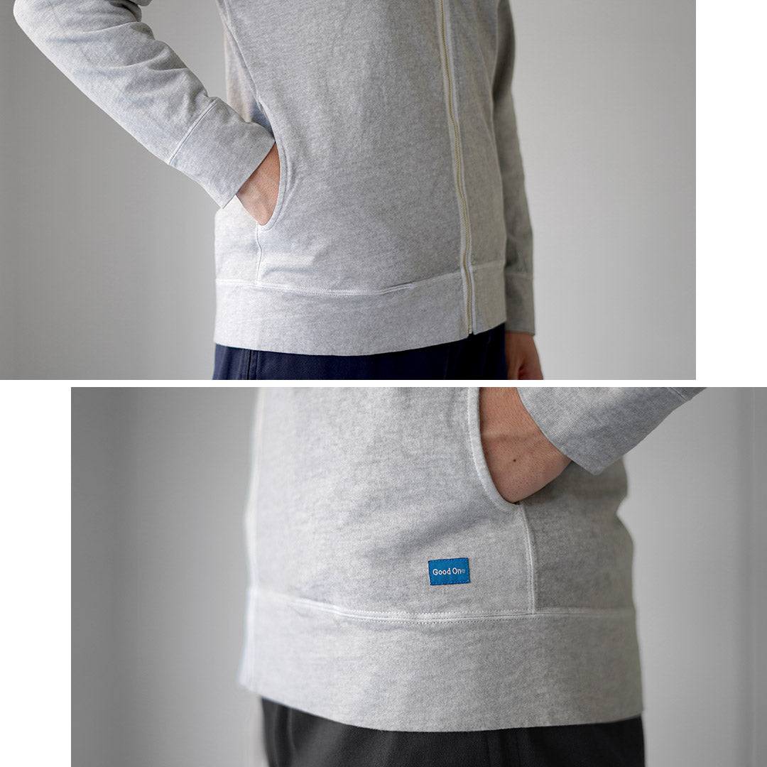 GOOD ON / Pigment Dye Zip Tee Parka