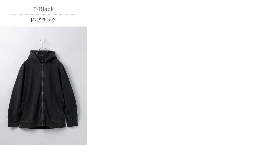 GOOD ON / Pigment Dye Zip Tee Parka