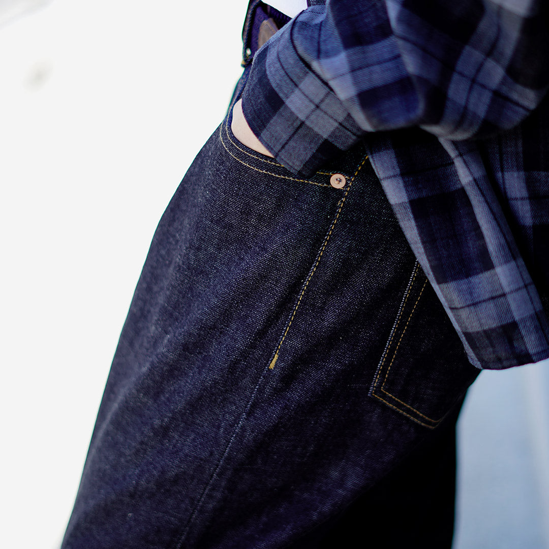 SANCA / 15,5 onces. Pantalon fuselé en denim 5P