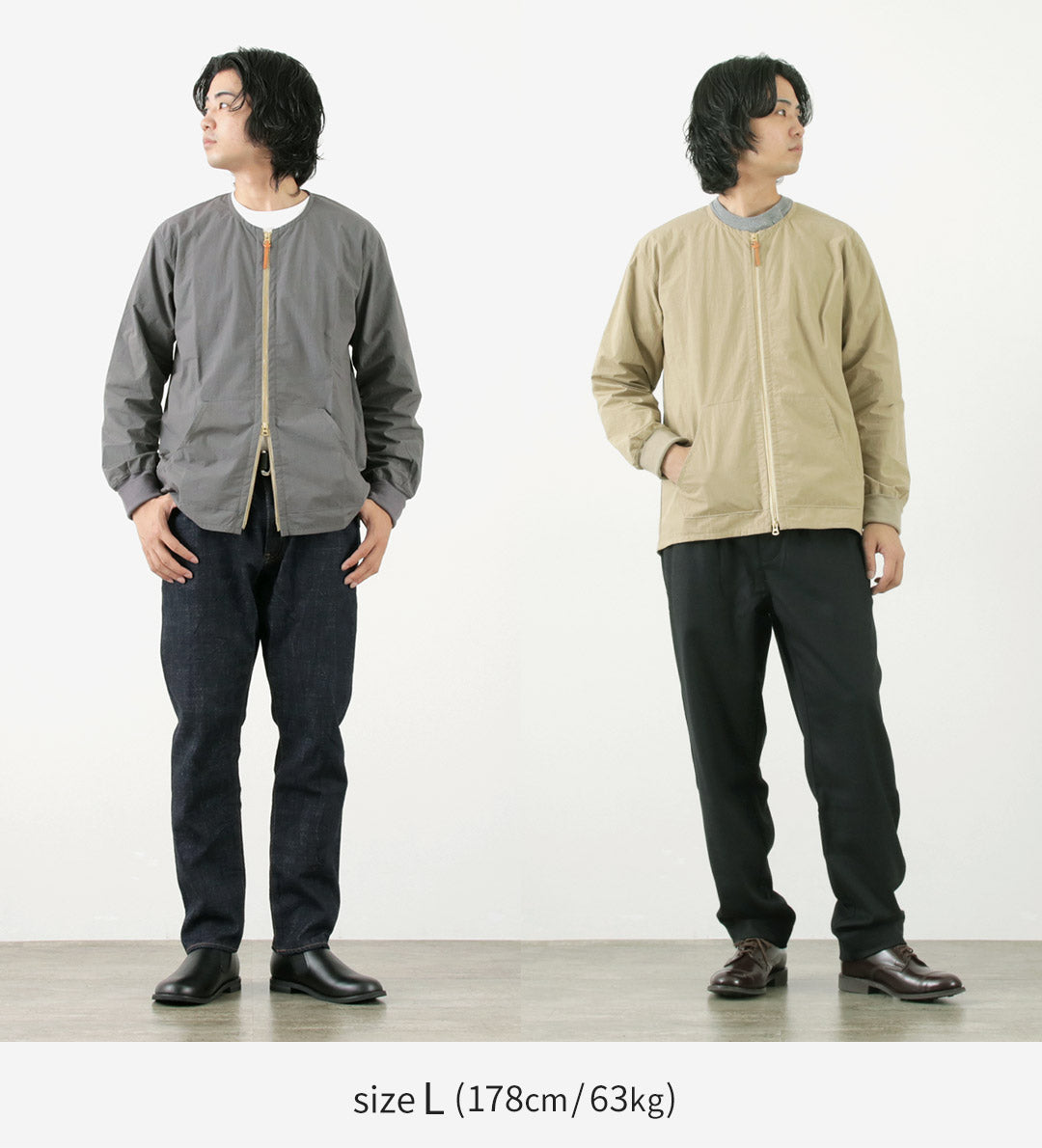 RE MADE IN TOKYO JAPAN / 棉尼龍圓領開衫