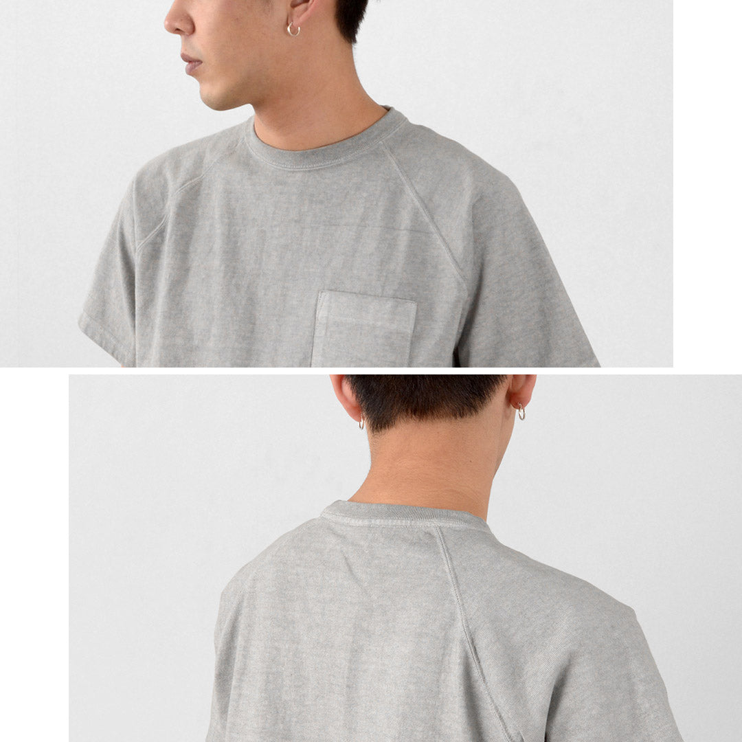 GOOD ON / Camiseta raglán de manga corta con bolsillo pesado