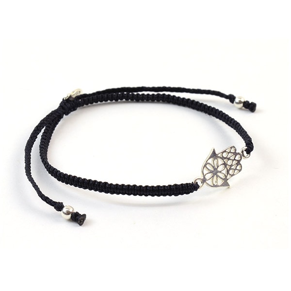 CHALISA T.. / Hamsa Hand Knotted Cord Bracelet