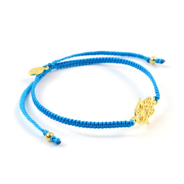 CHALISA T.. / Hamsa Hand Knotted Cord Bracelet