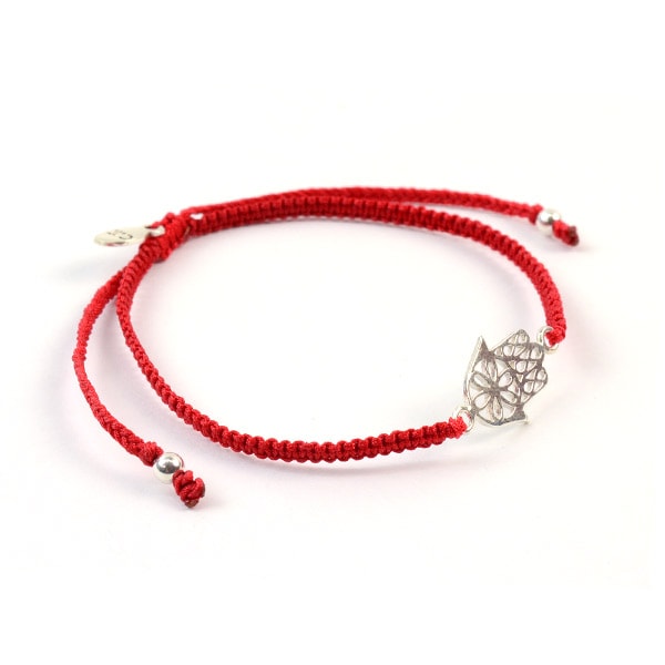 CHALISA T.. / Hamsa Hand Knotted Cord Bracelet